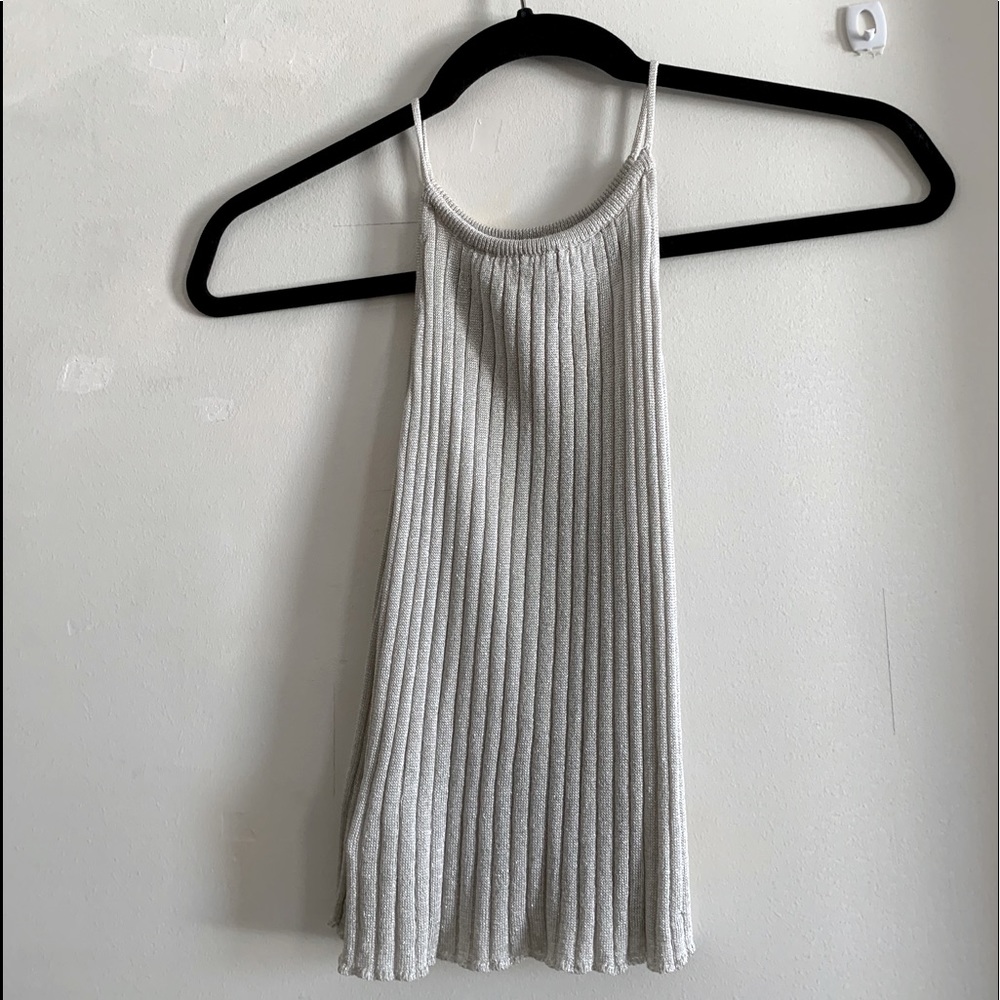 High neck crop top